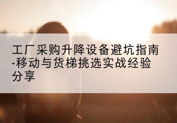 怒江移动式升降机怎么选-工厂采购升降设备避坑指南-移动与货梯挑选实战经验分享